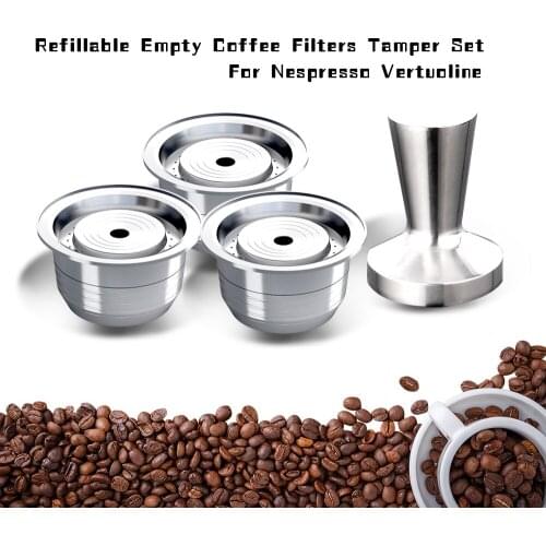 Vip Link Nespresso Vertuoline Stianless Steel Reusable Coffee Capsules Big CUP（230ML) For Nespresso Vertuo Refillable Filters