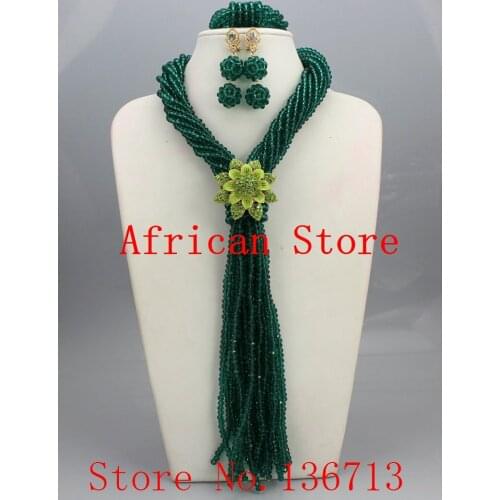 Fashion African Handmade Beads Layer Jewelry Set Women Summer Winter Choker Necklace Earrings Female Mother Party Gifts R875