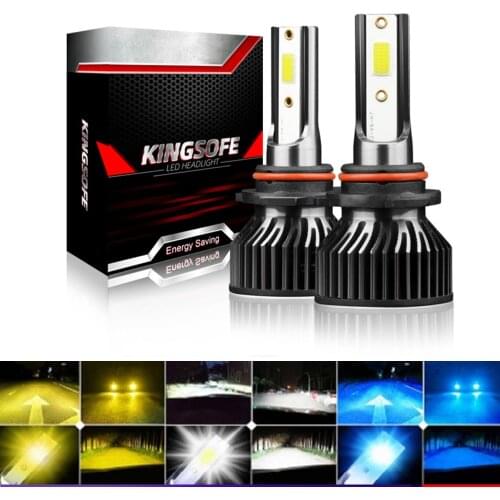 Muxall LED Turbo Car Headlight BulbH7 H4 H11 9006 9004 9007 9012 Mini Size Heatsink 12000LM 6500K Auto Headlamp Car Fog Light
