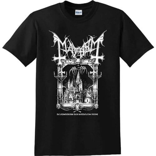 Mayhem Band T-Shirts NN28 Mens Tops Singer Short Sleeve
