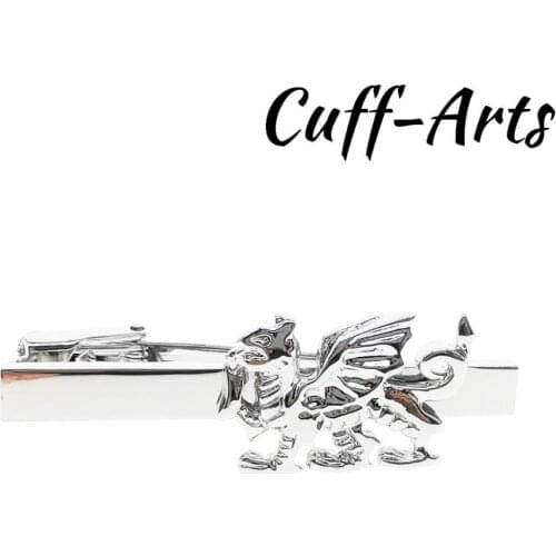 Tie Clips Mens Metal Welsh Dragon Wales Bar Crystal Formal Dress Shirt Wedding Ceremony Tie Clip Jewelry Accessories T10042