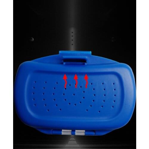 Portable Plastic Fly Carp Fishing Tackle Boxes Fishing Earthworm Worm Lure Baits Storage Case Breathable Holes Fish Container