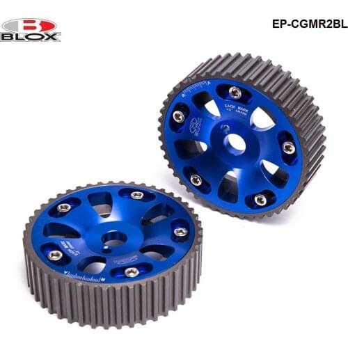 For Toyota Celica / MR2 / 3S-GTE Adjustable 2 Piece Aluminium Camshaft Cam Gear 2Pcs Blue EP-CGMR2BL