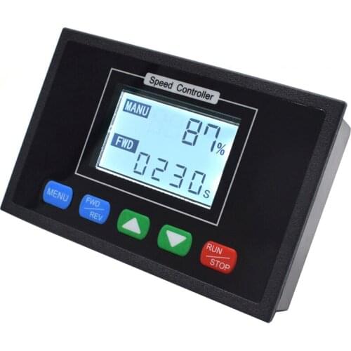 DC 10-55V Motor Speed Controller Module Digital Display 0~100% Adjustable Speed Regulator Control Governor Timing Controller