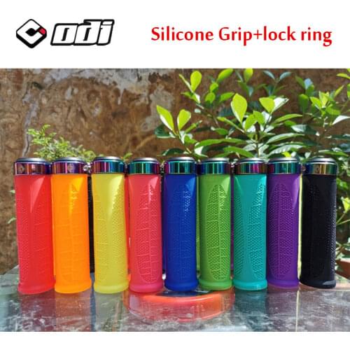 ODI MTB Handlebar Grips Silicone Lock on Anti slip Grips for MTB Folding Blacnce Bike bicycle grips parts Accesories