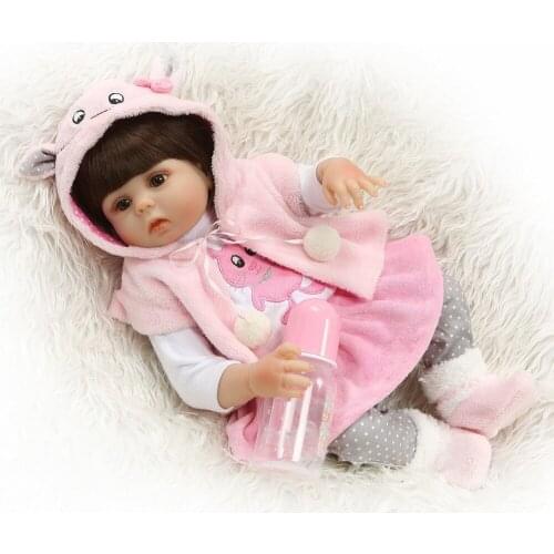 48CM full body silicone reborn baby toddler girl princess toy waterproof bath toy lifelike baby doll soft real touch Xmas gift