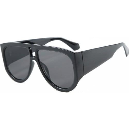 Veshion Big Frame Retro Sunglasses Men Women Fashion Shades UV400 Vintage Glasses