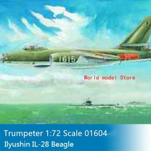 Trumpeter 01604 1/72 Russia Ilyushin IL-28 Beagle Tactical Jet Bomber Model Kits
