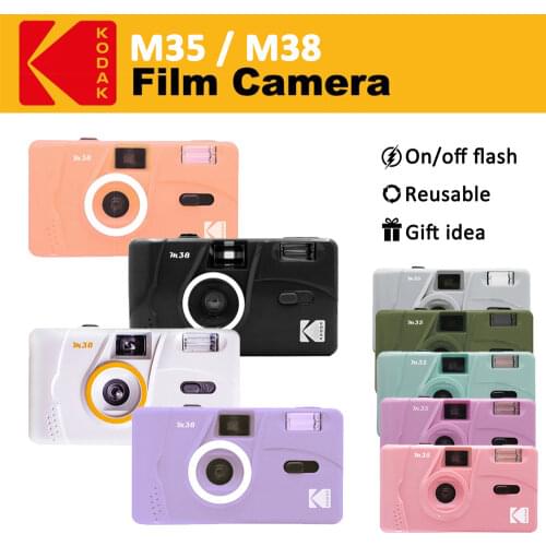 KODAK Vintage Retro M35 / M38 35mm Reusable Film Camera Sky Blue/ Yellow / Mint Green / Pink / Red / Cobalt Blue