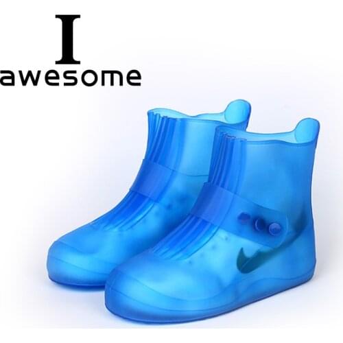 Waterproof Shoes Cover 5 Colors High Quality Non-slip Rain Cover For Men Women Kids Shoes Elastic Reusable Rain Boots Overshoes