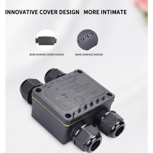 Waterproof Junction Box 2 3 4 5 6 Way 5-14mm Electrical Wire Connector for Outdoor Lighting Power IP68 Cable Connectors