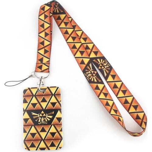1pc ZF2229 Creative Lanyard Card Holder Student Hanging Neck Mobile Phone Lanyard Badge Subway Access Card Holder