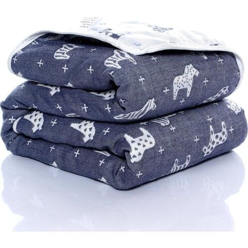 100%Cotton Six Layer Gauze Blanket Soft Breathable Bathing Wraps Cover Beach Blanket Baby Bedspread King Size