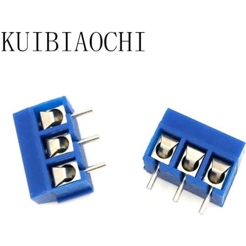 15pcs/LOT KF301-3P 3 PIN 5.0mm Straight Pin PCB Screw Terminal Block Connector KF301-5.0-3P KF301-3P+ KF301 Screw