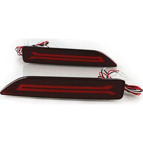 2PCS for Honda CRV CR-V 2007 2008 2009 Multi-Function LED Rear Bumper Light Rear Fog Lamp Auto Bulb Brake Light Reflector