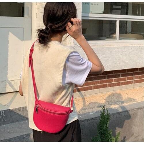2021 Womens Fanny Pack PU Waist Bag Shoulder Crossbody Chest Bags Handbags Female Belt Bag