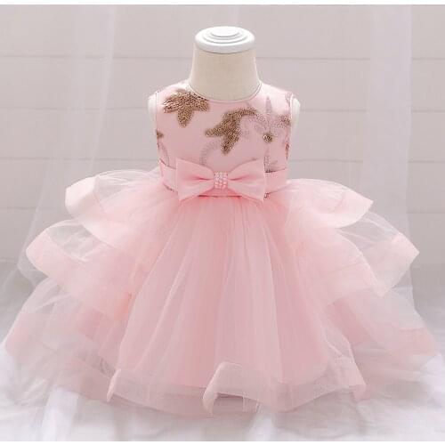 Baby Girls Flower Kids Dress for Girls Newborn Baby Clothes Birthday 1 Year Girl Tutu Party Princess Dress Baptism Dress Infanti