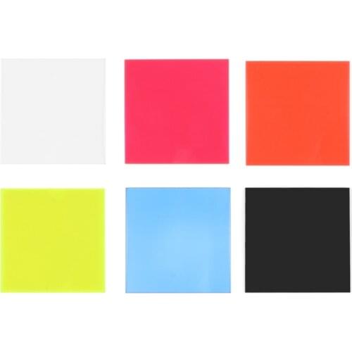 Plexiglass Board Colored Acrylic Sheet 8*8cm DIY Toy Accessories Model Making