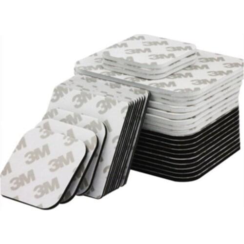 New Arrival 10pcs/set two sided tape 3m black and white Foam Tape Pad Mounting Rectangle Adhesive repair tape