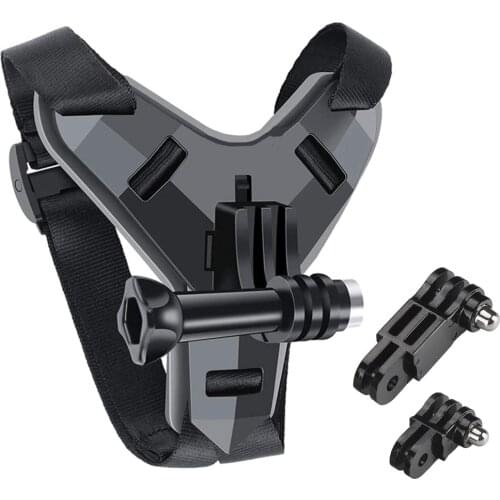 Action Camera Motorcycle Helmet Strap Mount For Gopro Hero 9 8 7 6 5 4 3 Yi Action Sports Mount Full Face Holder Accessories