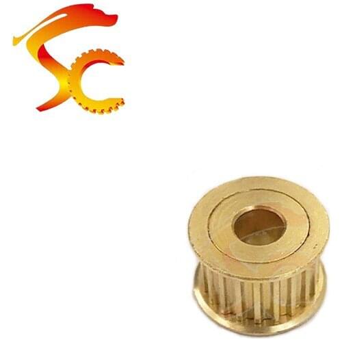 Brass MXL 20 teeth Timing Pulley Bore 5mm for belt width 6mm MXL-20teeth Copper MXL Pulley 20 teeth