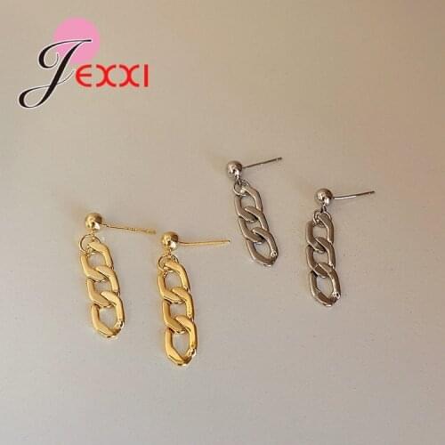 Minimalist Geometric 925 Sterling Silver Plata Piercing Dangle Earring for Women Female Pendientes Jewelry Supplies Gift