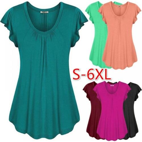 2022 Fashion Solid Color Dress, Lotus Leaf Sleeve, Short Sleeve Womens Clothing