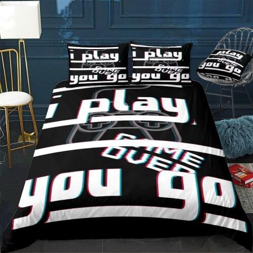 Gamer Computer Games Retro Duvet Cover Twin/Queen/King Size Luxury Comforter Bedding Set With Pillowcase Home Bed Decora