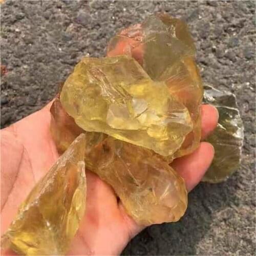 MOKAGY Natural Original Yellow Rough Citrine Raw Quartz Crystal Stone