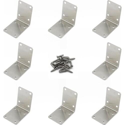 Stainless Steel Shelf Support Corner Brace,Heavy Duty L Angle Bracket,Fastener for Furniture Shelves Wood Frame with Screws