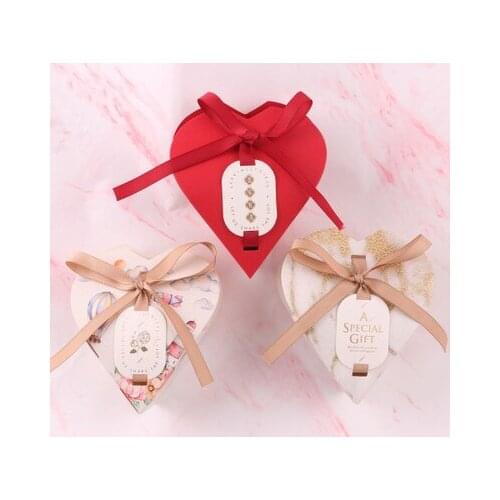 Heart Eid Mubarak Candy Box Favor Box DIY Paper Gift Boxes Happy Islamic Muslim al-Fitr Eid Ramadan Decor Party Supplies