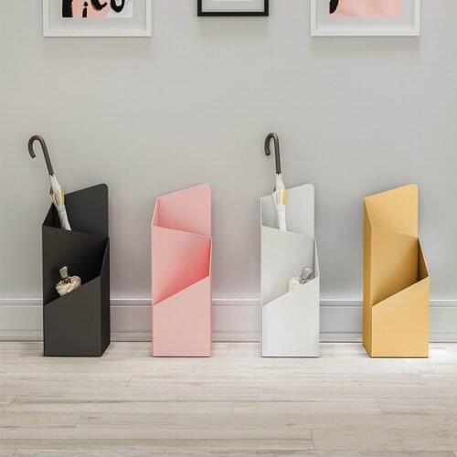 Umbrella Stand Rack Wrought Iron Umbrella Holder Public Hotel Lobby Home Rain Gear Organizers Floor Umbrella Bucket