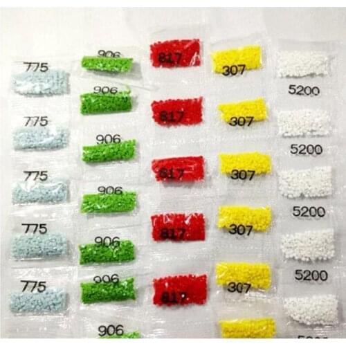 Resin Stone Diamond Painting Accessory Tools Embroidery Mosaic Diamond Pearl DMC 447 Color Square Round Drill Remarks Color No