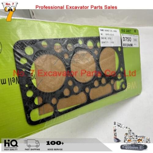 D750 cylinder head gasket 15371-03310 New Head Gasket For Kubota D750 1597503310