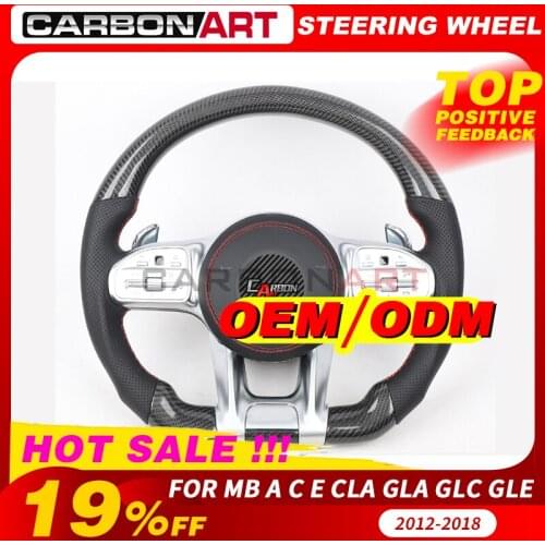 For ben-z A C CLS GLC GLS Carbon Fiber Steering Wheel For X253 C257 W257 Carbon Fiber racing steering wheel for W205 W177 2010