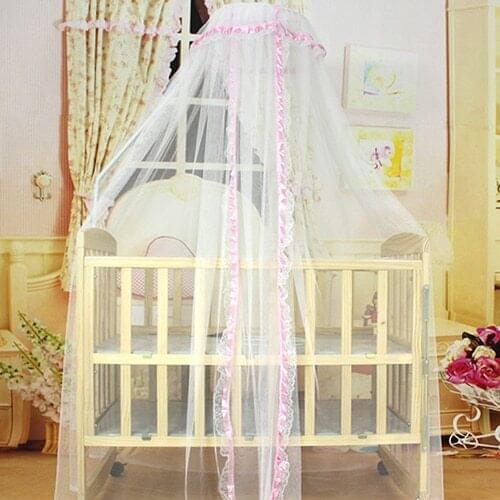 Baby Bed Mesh Dome Curtain Mosquito Net Durable Toddler Crib Cot Canopy Bed Net