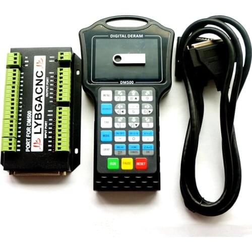 CNC DM500 3/4 Axis Handheld DSP Manual CNC Controller G-Code Offline Motion Control System CAD/CAM For DIY Engraving Machine