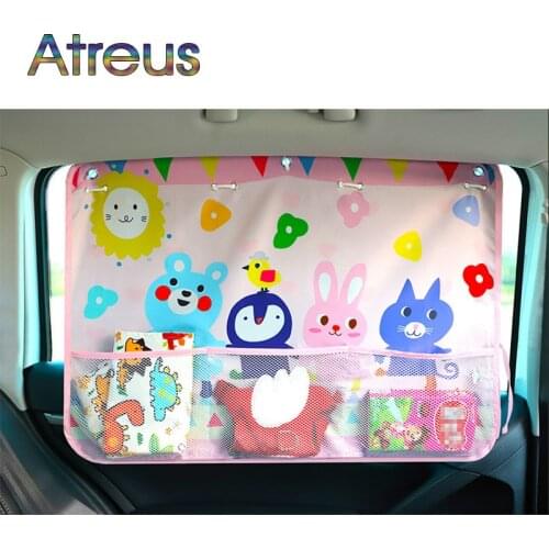 Cartoon Car Sunshade Curtain Tensile Cover For Jeep Renegade Wrangler Skoda Rapid Fabia Yeti Opel Insignia Mokka Accessories