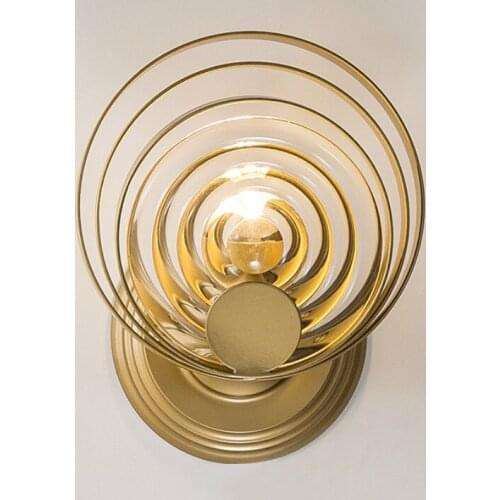 Post-modern living room wall lamp creative background wall bedroom bedside lighting designer model room wall lamp LB031709