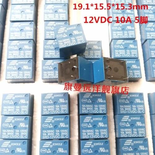 SRD-12VDC-SL-C Relay 10A / 250V 5-pin 12V