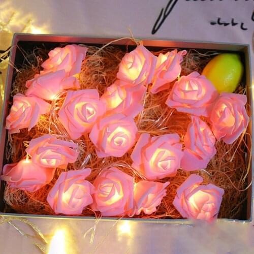1.5/3m Bouquet LED Rose Flower String Lights Fairy Light for Christmas Wedding Valentine Birthday Party Decor Patio Decoration