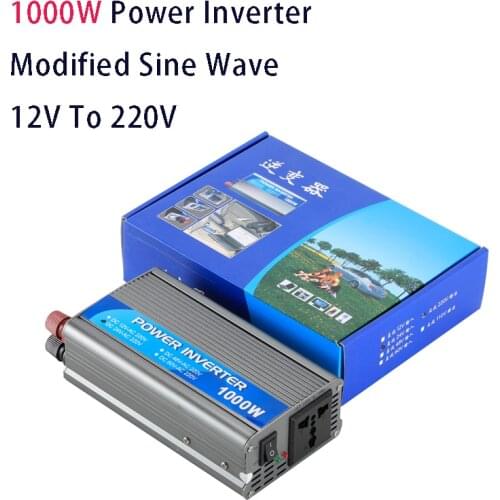 SZSSTH 24V 12 Volt DC To AC 12V Inverter 1000W 50Hz 60Hz Converter Power Inverter 12V To AC 220V Inverter 1000 W Home