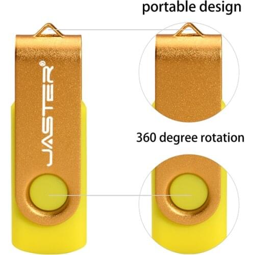 JASTER New USB2.0 Flash Drives Swivel External Pendrive 64GB 32GB 16GB 8GB 4GB memory stick usb Creative pen drive