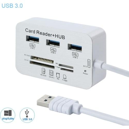 USB HUB 3.0 Multi USB 3.0 HUB Splitter 3 Ports Card Reader Multi USB Hub Super Speed Micro Hab for Computer Accessories