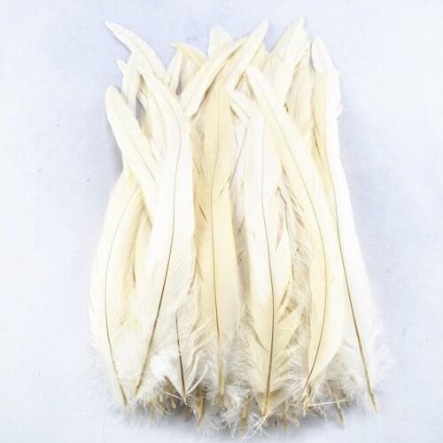 100Pcs Natural Rooster Feather Rooster Tail Feather 25-30CM 10-12" Pheasant Feathers for Crafts Feather Decoration Plumas Diy
