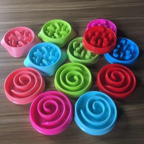2021 Dog Slow Feeder Bowl Slow Feeder Bath Pet Supplies Pet Accessories Dog Slow Feeder Bowl For Cat Pets Slow Feeder Dog Bowls