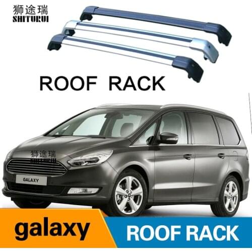 2 Pcs Roof bars For FORD GALAXY (CK) 2015+ 2019 2018 Aluminum Alloy Side Bars Cross Rails Roof Rack Luggage CUV SUV LED