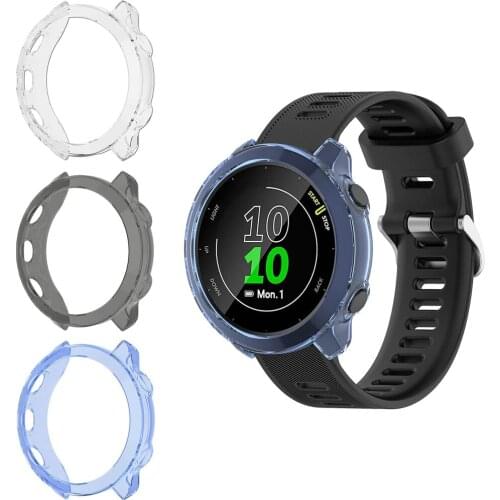 TPU Case for Garmin Forerunner 55 Smartwatch Ultra-thin Protective Cover for Garmin Forerunner 158 Bracelet Wrist Band Case
