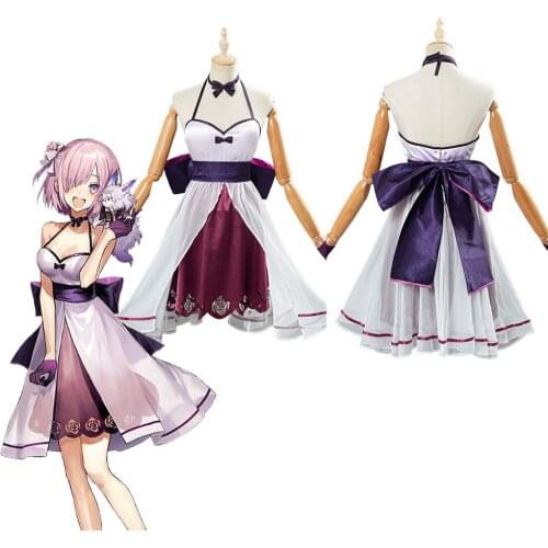 Fate/Grand Order Mash Kyrielight Cosplay Dress Halloween Carnival Costumes Party Fancy Dress Suit