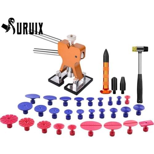 Autol Repair Tools Paintless Dent Repair Tools Dent Puller Kit Repair Hammer Tap Puller Glue Tabs Hail Depression Repair